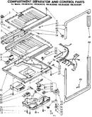Compartment separator and control parts