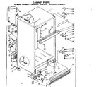 Kenmore 1068638321 cabinet parts diagram