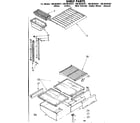 Kenmore 1068638381 shelf parts diagram