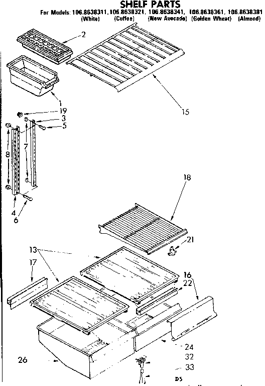 Shelf parts