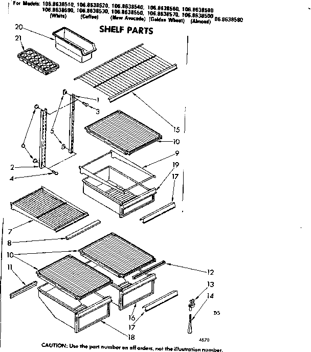 Shelf parts