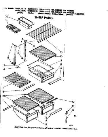 Shelf parts