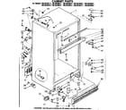 Kenmore 1068638551 cabinet parts diagram