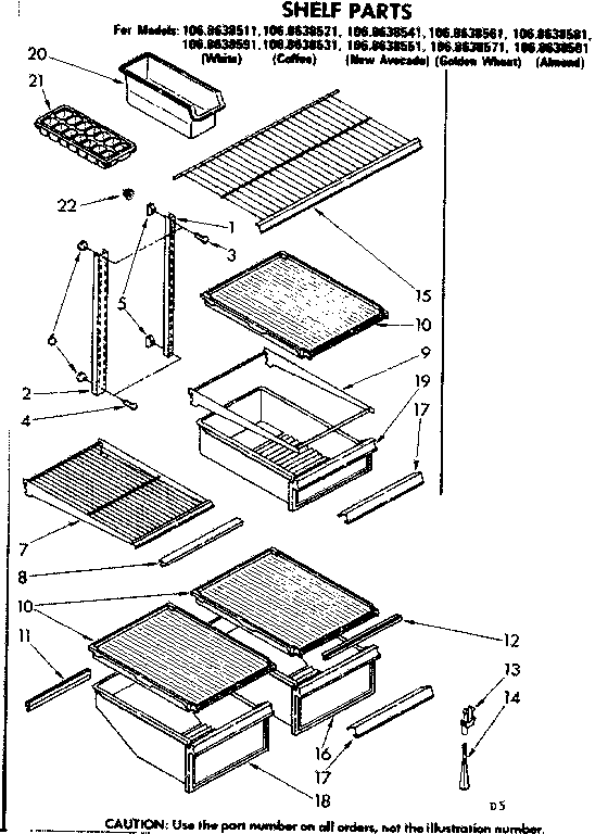 Shelf parts