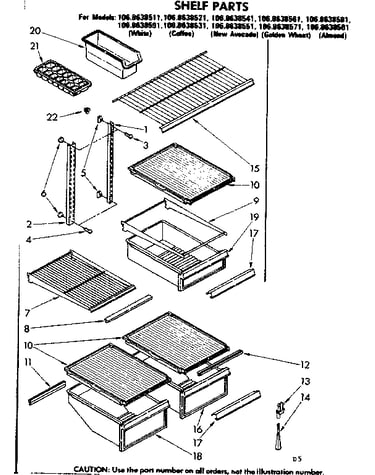 Shelf parts