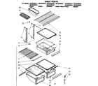 Kenmore 1068638512 shelf parts diagram