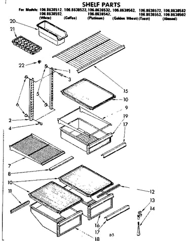 Shelf parts