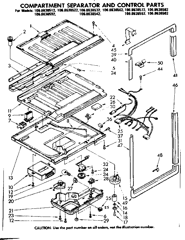 COMPARTMENT SEPARATOR AND CONTROL PARTS