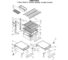 Kenmore 1068638680 shelf parts diagram