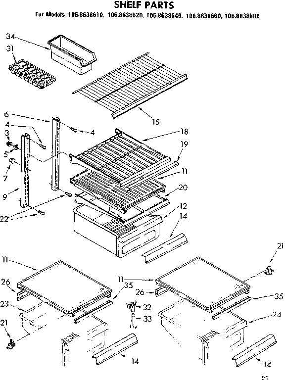 Shelf parts