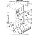 Kenmore 1068639360 cabinet parts diagram