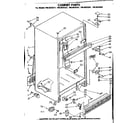 Kenmore 1068639321 cabinet parts diagram