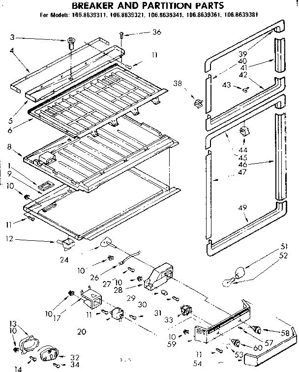 Breaker and partition parts
