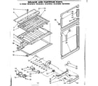 Kenmore 1068639660 breaker and partition parts diagram
