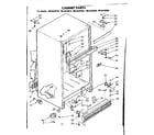 Kenmore 1068639620 cabinet parts diagram