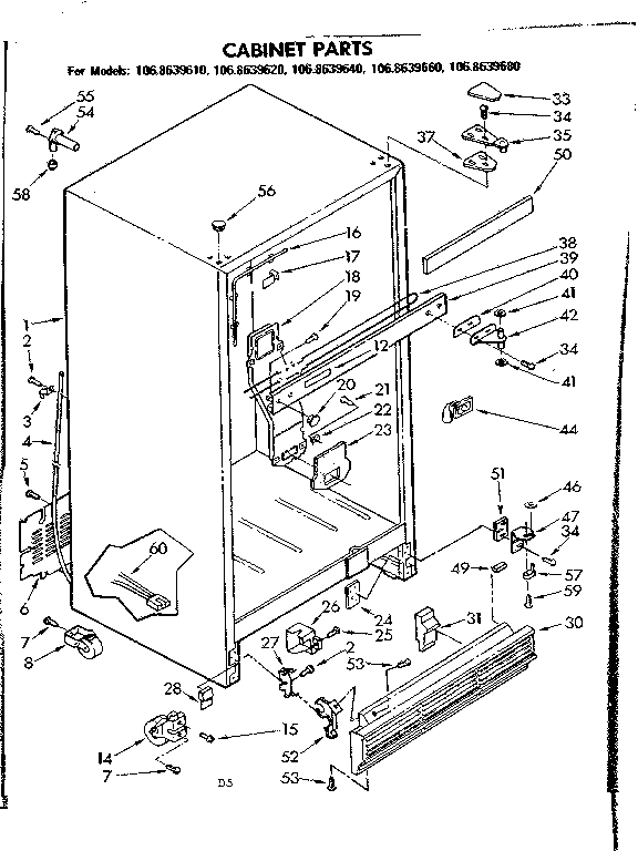 Cabinet parts
