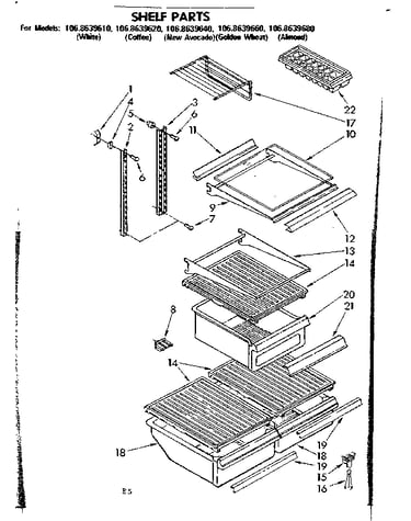 Shelf parts
