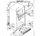 Kenmore 1068639621 cabinet parts diagram