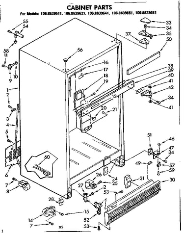 Cabinet parts