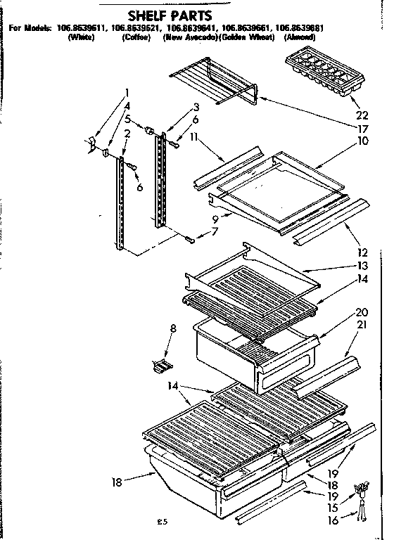 Shelf parts