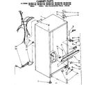 Kenmore 1068642180 cabinet parts diagram