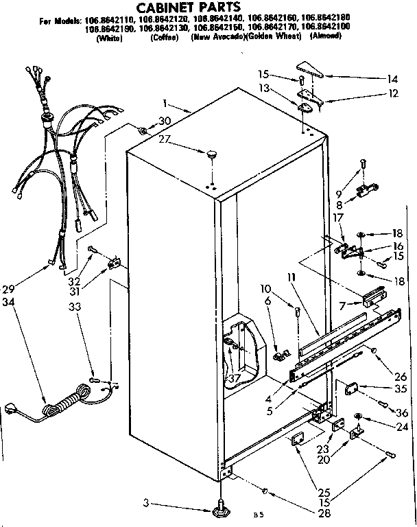 CABINET PARTS