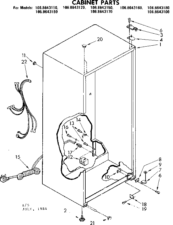 CABINET PARTS