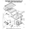 Kenmore 1068644360 compartment separator and control parts diagram