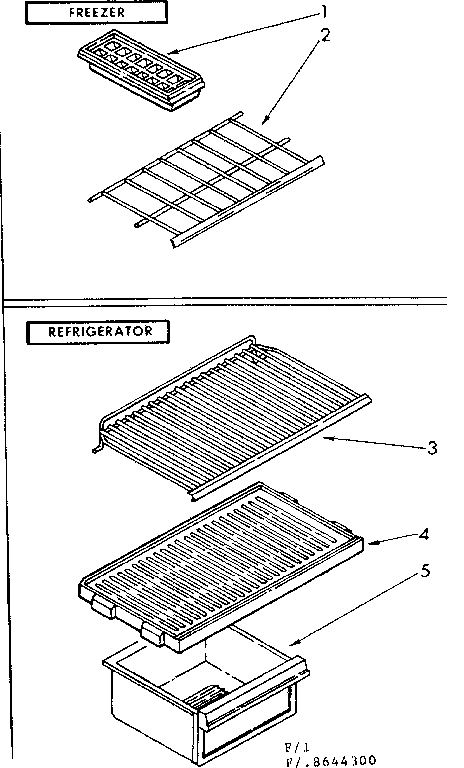 Shelf parts