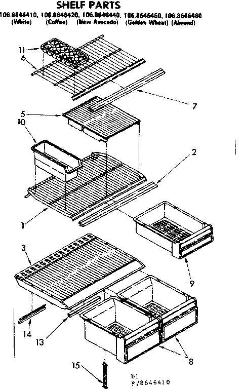 Shelf parts