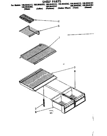 Shelf parts