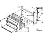 Kenmore 1068648352 freezer door parts diagram