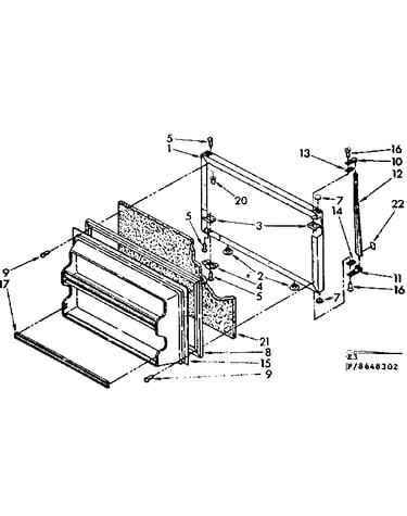 Freezer door parts