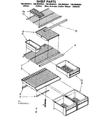 Shelf parts