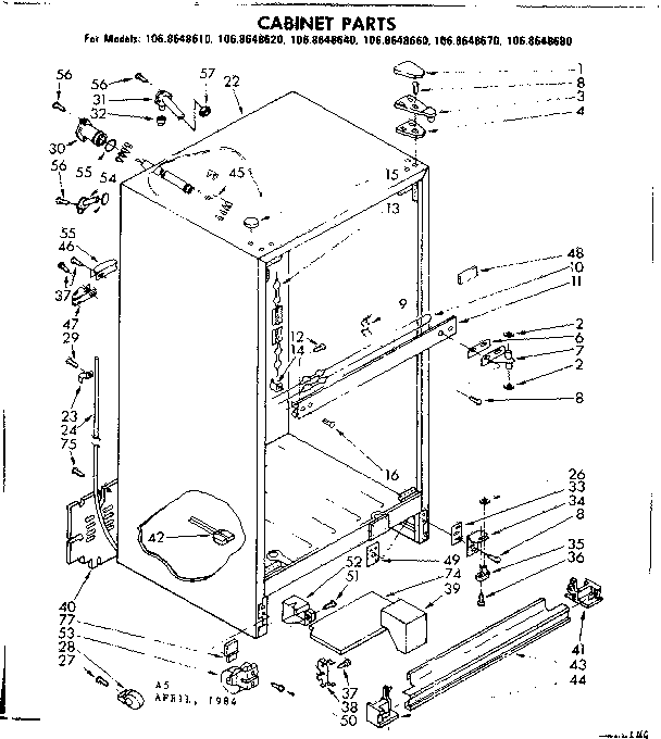 CABINET PARTS