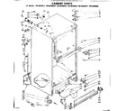 Kenmore 1068648640 cabinet parts diagram