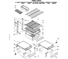 Kenmore 1068648640 shelf parts diagram