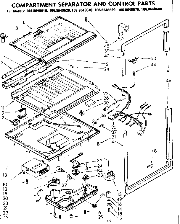 COMPARTMENT SEPARATOR & CONTROL PARTS