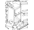 Kenmore 1068648641 cabinet parts diagram