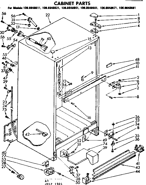 CABINET PARTS