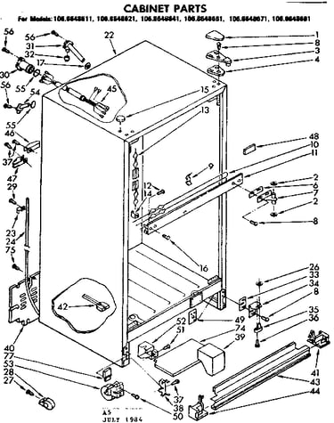 Cabinet parts