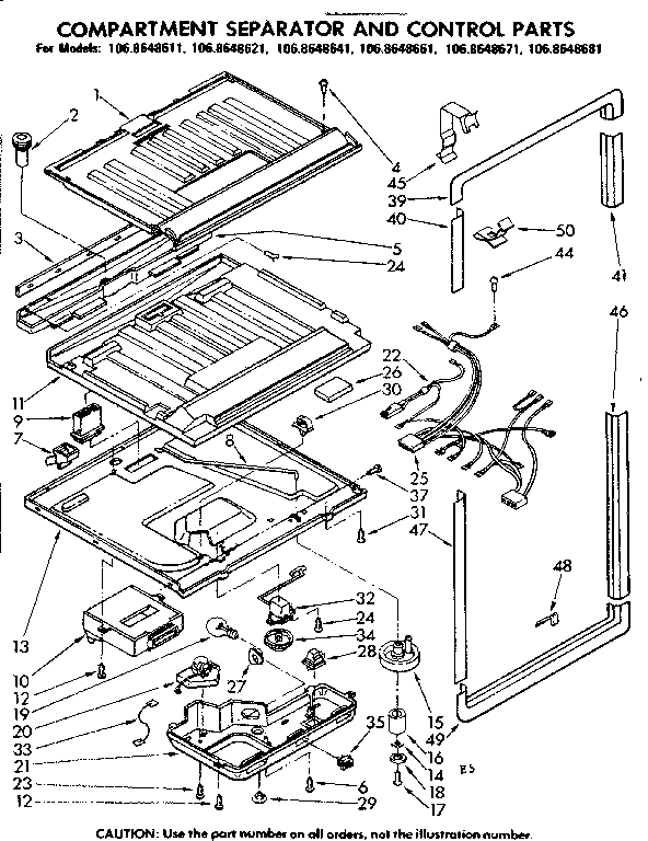 COMPARTMENT SEPARATOR & CONTROL PARTS