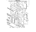 Kenmore 1068652780 door parts diagram