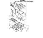 Kenmore 1068652780 shelf parts diagram