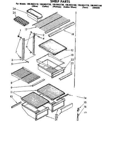 Shelf parts