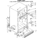 Kenmore 1068730811 cabinet parts diagram