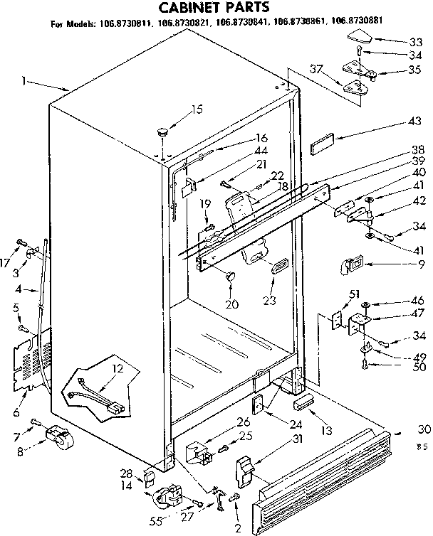 Cabinet parts
