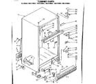 Kenmore 1068730842 cabinet parts diagram