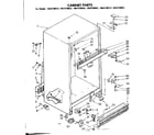 Kenmore 1068730863 cabinet parts diagram