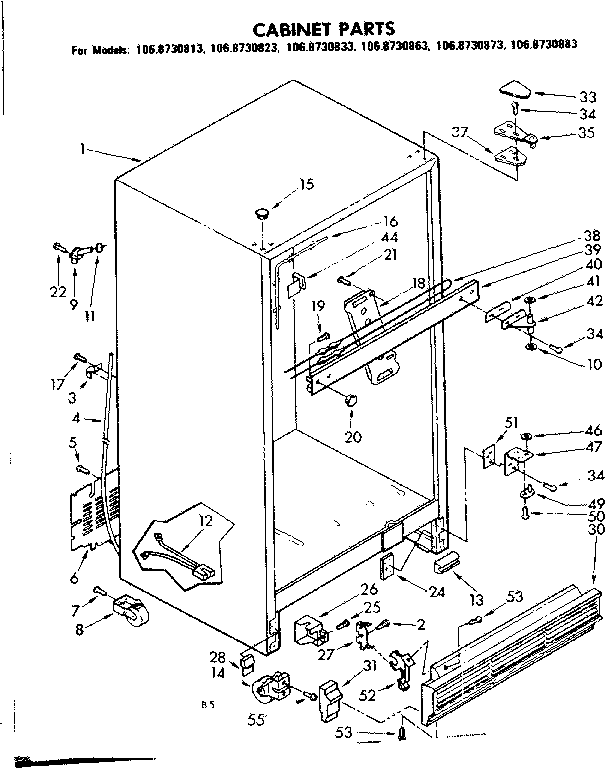 Cabinet parts